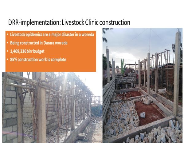 DRR bimplementation Livestock Clinic construction